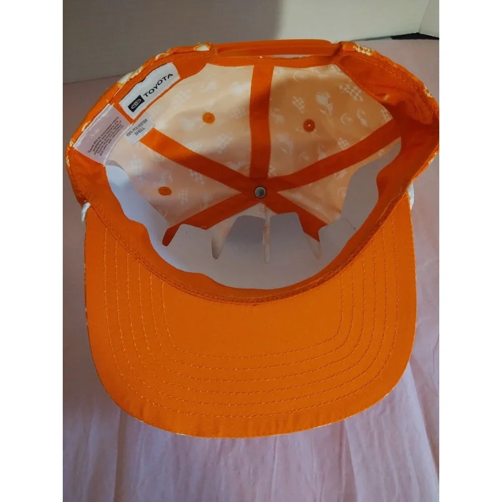 Toyota Racing Trucking Cap Orange And White Adjustable OEM